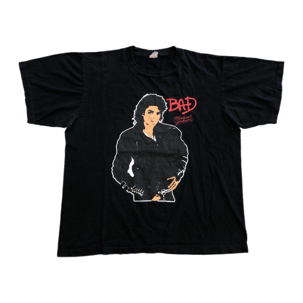 Vtg Michael Jackson BAD Album Tee